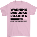 Warning Dad Joke Loading Father's Day Funny Mens T-Shirt Cotton Gildan Light Pink