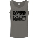 Warning Dad Joke Loading Father's Day Funny Mens Vest Tank Top Charcoal