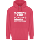 Warning Fart Loading Funny Farting Dad Childrens Kids Hoodie Heliconia