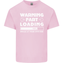 Warning Fart Loading Funny Farting Dad Kids T-Shirt Childrens Light Pink