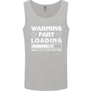 Warning Fart Loading Funny Farting Dad Mens Vest Tank Top Sports Grey