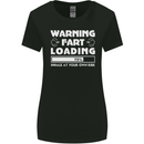 Warning Fart Loading Funny Farting Dad Womens Wider Cut T-Shirt Black