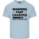 Warning Fart Loading Funny Farting Rude Kids T-Shirt Childrens Light Blue