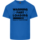 Warning Fart Loading Funny Farting Rude Kids T-Shirt Childrens Royal Blue