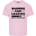Warning Fart Loading Funny Farting Rude Mens Cotton T-Shirt Tee Top Light Pink