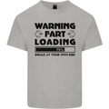 Warning Fart Loading Funny Farting Rude Mens Cotton T-Shirt Tee Top Sports Grey