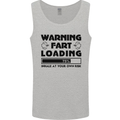 Warning Fart Loading Funny Farting Rude Mens Vest Tank Top Sports Grey