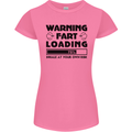 Warning Fart Loading Funny Farting Rude Womens Petite Cut T-Shirt Azalea