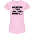 Warning Fart Loading Funny Farting Rude Womens Petite Cut T-Shirt Light Pink