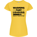 Warning Fart Loading Funny Farting Rude Womens Petite Cut T-Shirt Yellow