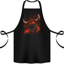 Warrior Cry Viking Valhalla Odin Norse Gods Cotton Apron 100% Organic Black