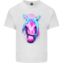 Watercolour Horse Mens Cotton T-Shirt Tee Top White