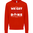 We Get It Done Funny IT Professional Tecky Mens Sweatshirt Jumper Bright Red