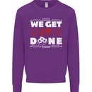 We Get It Done Funny IT Professional Tecky Mens Sweatshirt Jumper Purple