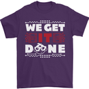 We Get It Done Funny IT Professional Tecky Mens T-Shirt 100% Cotton Purple