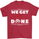 We Get It Done Funny IT Professional Tecky Mens T-Shirt 100% Cotton Red