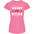 We Get It Done Funny IT Professional Tecky Womens Petite Cut T-Shirt Azalea