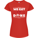 We Get It Done Funny IT Professional Tecky Womens Petite Cut T-Shirt Red