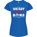 We Get It Done Funny IT Professional Tecky Womens Petite Cut T-Shirt Royal Blue