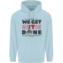 We Get It Done Funny Tecky  IT Professional Childrens Kids Hoodie Light Blue
