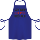 We Get It Done Funny Tecky  IT Professional Cotton Apron 100% Organic Royal Blue