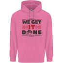 We Get It Done Funny Tecky  IT Professional Mens 80% Cotton Hoodie Azelea