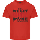 We Get It Done Funny Tecky  IT Professional Mens Cotton T-Shirt Tee Top Red