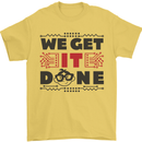 We Get It Done Funny Tecky  IT Professional Mens T-Shirt 100% Cotton Yellow