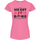 We Get It Done Funny Tecky  IT Professional Womens Petite Cut T-Shirt Azalea
