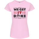 We Get It Done Funny Tecky  IT Professional Womens Petite Cut T-Shirt Light Pink