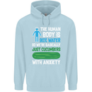 We're Basically Cucumbers With Anxiety Childrens Kids Hoodie Light Blue