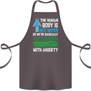 We're Basically Cucumbers With Anxiety Cotton Apron 100% Organic Dark Grey