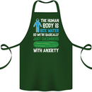 We're Basically Cucumbers With Anxiety Cotton Apron 100% Organic Forest Green