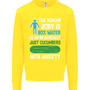 We're Basically Cucumbers With Anxiety Kids Sweatshirt Jumper Yellow