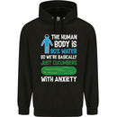 We're Basically Cucumbers With Anxiety Mens 80% Cotton Hoodie Black