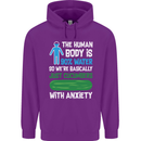We're Basically Cucumbers With Anxiety Mens 80% Cotton Hoodie Purple