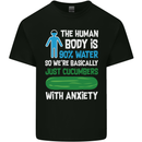 We're Basically Cucumbers With Anxiety Mens Cotton T-Shirt Tee Top Black