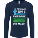 We're Basically Cucumbers With Anxiety Mens Long Sleeve T-Shirt Navy Blue
