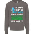 We're Basically Cucumbers With Anxiety Mens Sweatshirt Jumper Charcoal