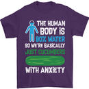 We're Basically Cucumbers With Anxiety Mens T-Shirt Cotton Gildan Purple