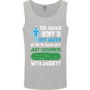 We're Basically Cucumbers With Anxiety Mens Vest Tank Top Sports Grey