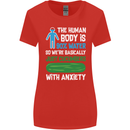 We're Basically Cucumbers With Anxiety Womens Wider Cut T-Shirt Red