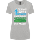 We're Basically Cucumbers With Anxiety Womens Wider Cut T-Shirt Sports Grey