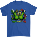 Weed Enjoy Every Day Cannabis Drugs Bong Mens T-Shirt Cotton Gildan Royal Blue