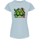 Weed Enjoy Every Day Cannabis Drugs Bong Womens Petite Cut T-Shirt Light Blue