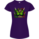 Weed Enjoy Every Day Cannabis Drugs Bong Womens Petite Cut T-Shirt Purple