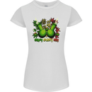 Weed Enjoy Every Day Cannabis Drugs Bong Womens Petite Cut T-Shirt White