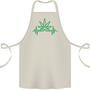 Weed Pulse Heart Cannabis Drugs ECG Cotton Apron 100% Organic Natural