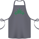 Weed Pulse Heart Cannabis Drugs ECG Cotton Apron 100% Organic Steel