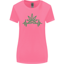 Weed Pulse Heart Cannabis Drugs ECG Womens Wider Cut T-Shirt Azalea